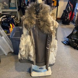 Vest real rabbit